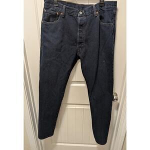 Levi’s 501 Mens 38x36 Dark Denim Jeans Work Casual